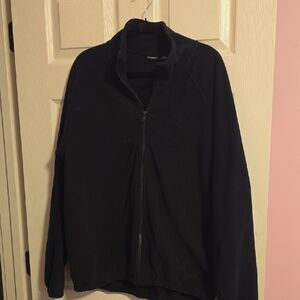 Men's Black Zip-Up Sweater